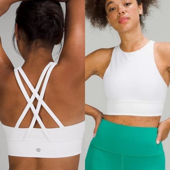 Lululemon white‎ long line energy bra - Picture 1 of 6